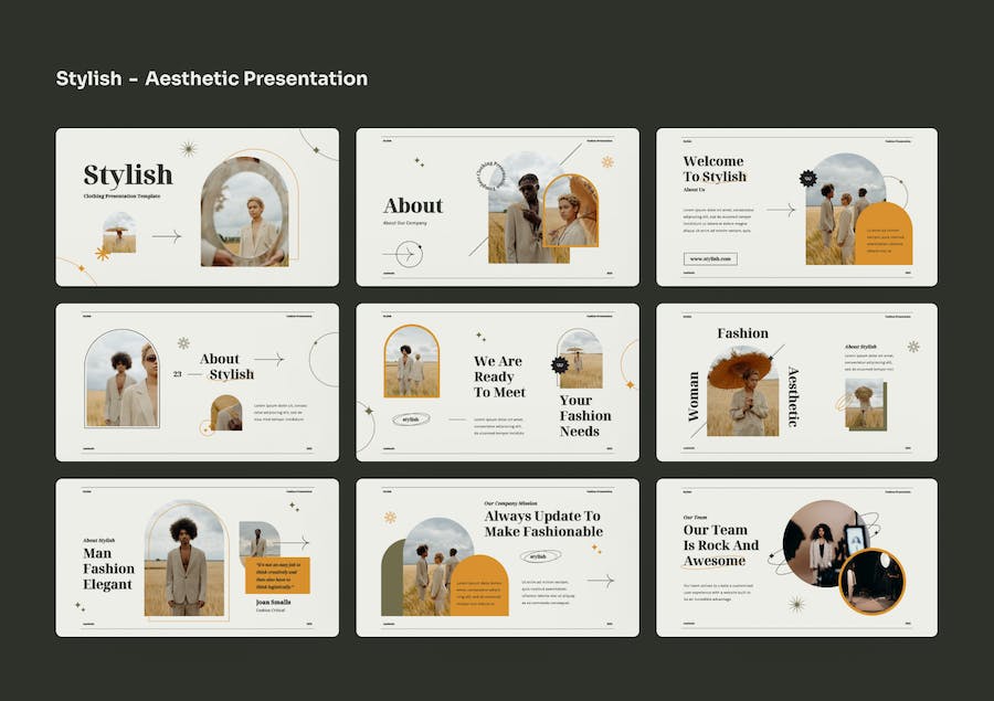 时尚服装品牌推介讲述Keynote模板 - 顶尖PPT