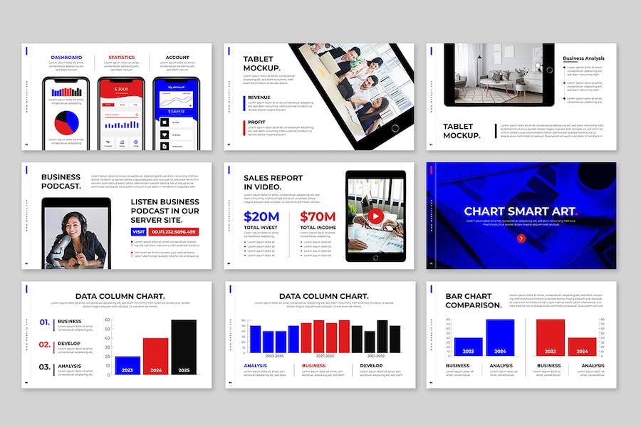 商务品牌建设方案展示PPT模板 Retry - 顶尖PPT