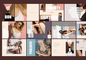 时尚画册作品集展示PPT模板 - 顶尖PPT