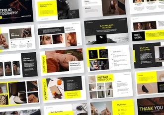 CD文件夹作品集设计展示PPT模板 - 顶尖PPT