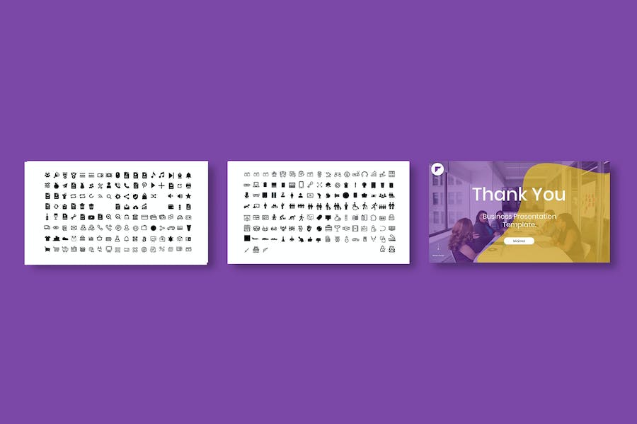 紫色品牌商务企业市场营销推广Keynote模板 - 顶尖PPT