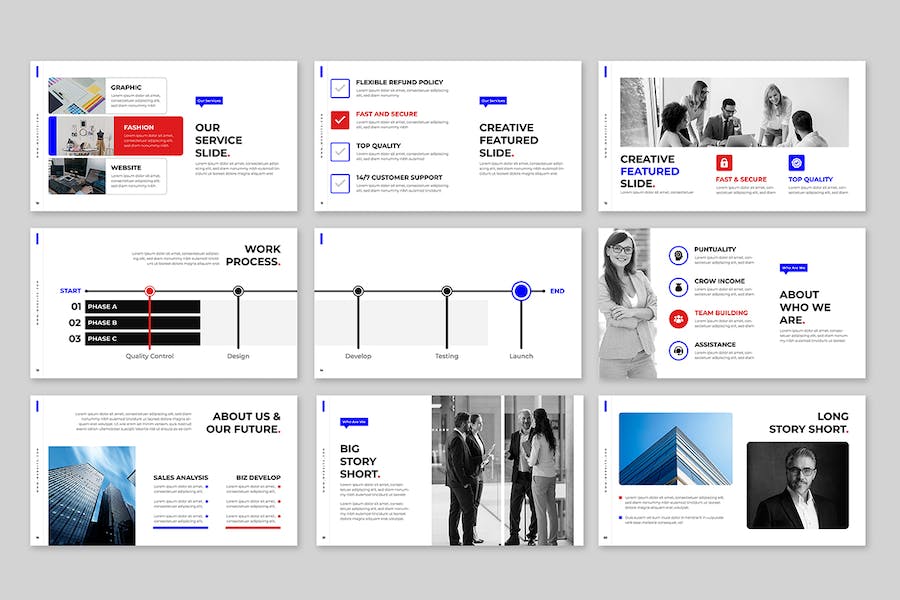 商务品牌建设方案展示PPT模板 Retry - 顶尖PPT