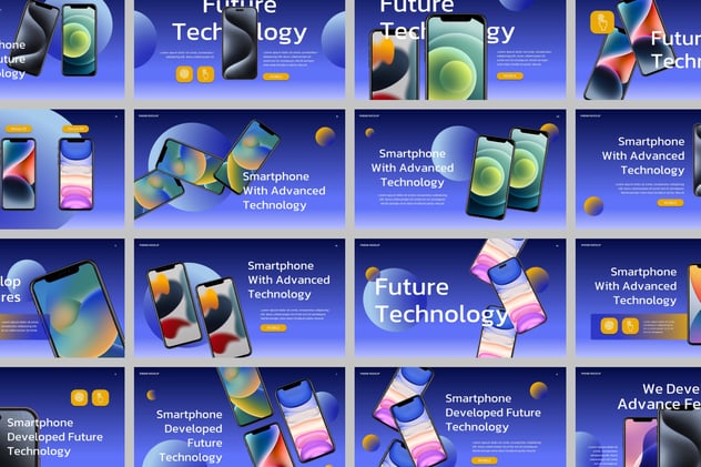科技风手机APP展示keynote模板 - 顶尖PPT