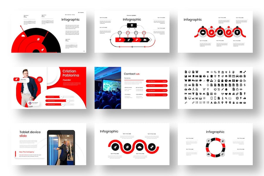 商务极简风品牌介绍展示PPT模板 - 顶尖PPT