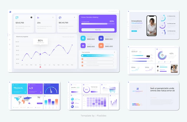 KPI业绩指标监测系统PPT模板 - 顶尖PPT