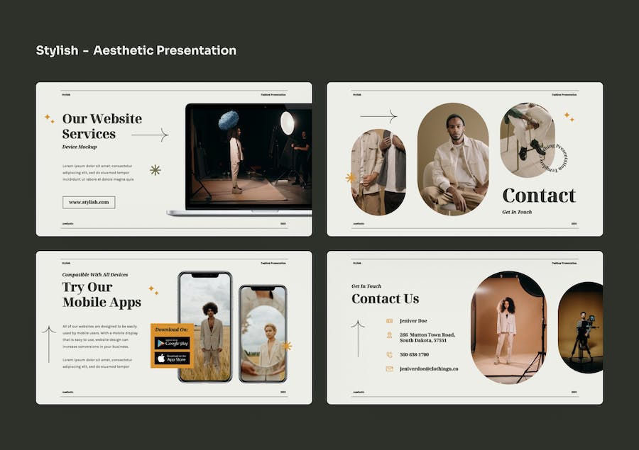 时尚服装品牌推介讲述Keynote模板 - 顶尖PPT