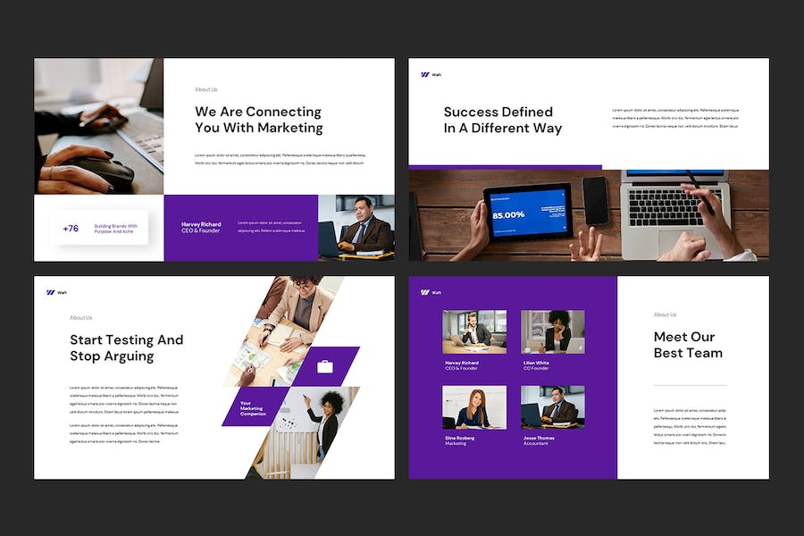 商业营销主题keynote模板模板 - 顶尖PPT