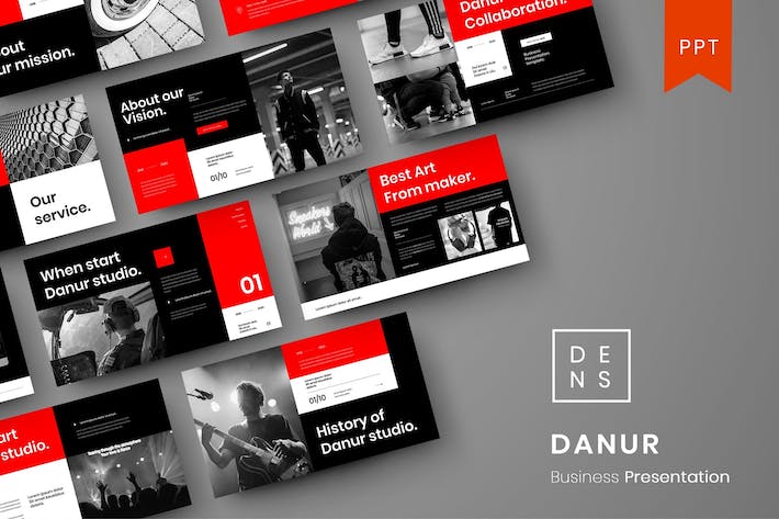 灰色极简商务企业服务方案介绍PPT模板 - 顶尖PPT