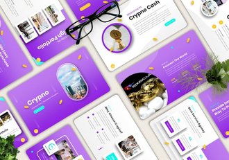 加密货币行业分析投资讲解keynote模板 - 顶尖PPT