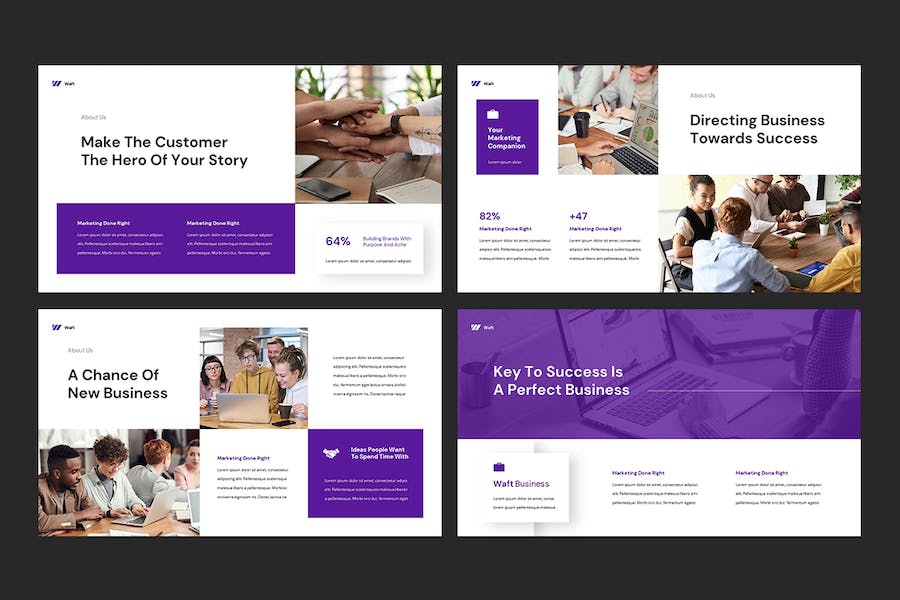 商业营销主题keynote模板模板 - 顶尖PPT