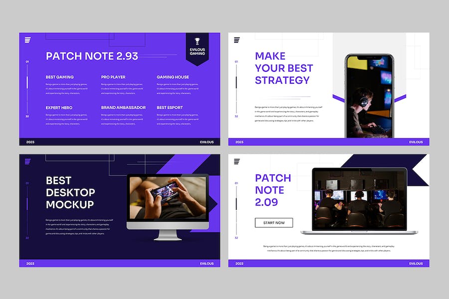 游戏电竞行业数据分析keynote模板 - 顶尖PPT