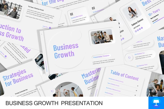 业务增长战略规划方案Keynote模板 - 顶尖PPT