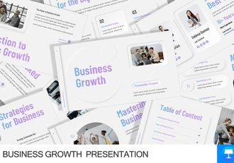 业务增长战略规划方案Keynote模板 - 顶尖PPT