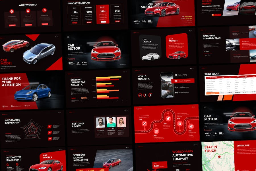 汽车品牌推广营销Keynote模板 - 顶尖PPT