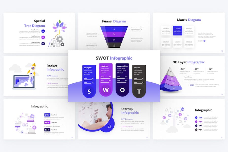 创业公司介绍融资分析国外PPT模板 - 顶尖PPT