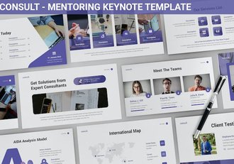 咨询流程辅导方法案例分析keynote模板 - 顶尖PPT