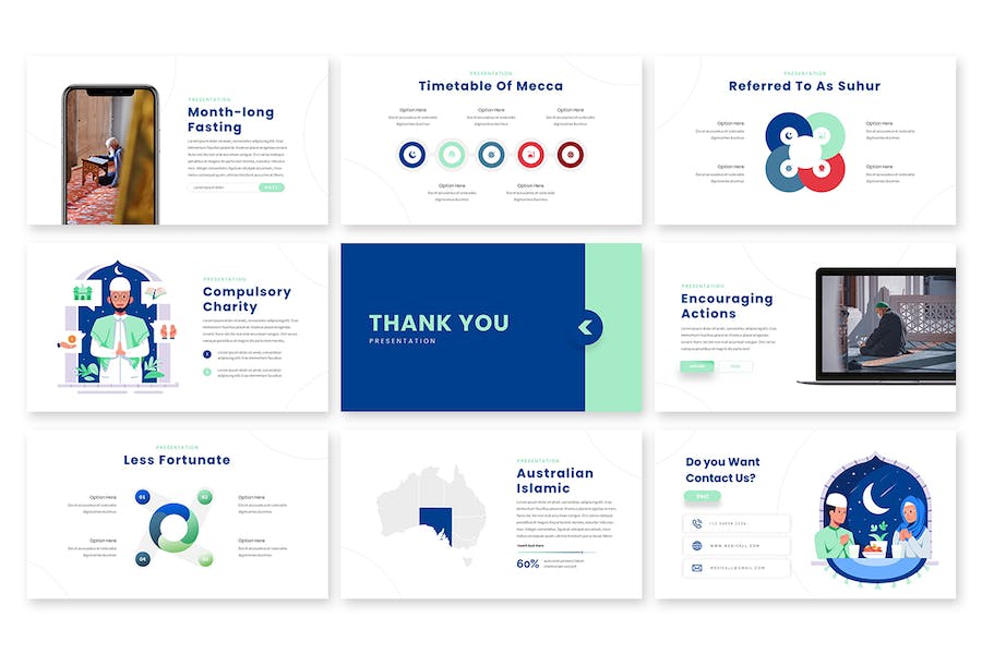 斋月节日文化活动介绍PPT模板 - 顶尖PPT