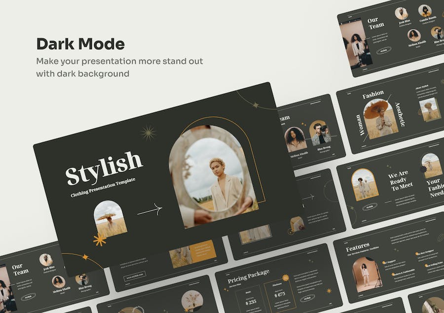 时尚服装品牌推介讲述Keynote模板 - 顶尖PPT