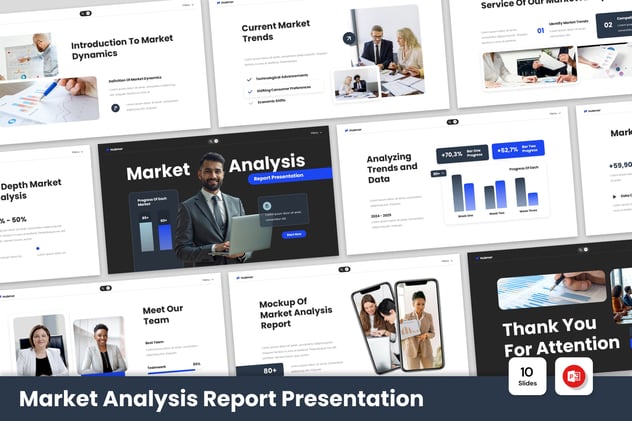 市场竞争分析调研报告PPT模板 - 顶尖PPT