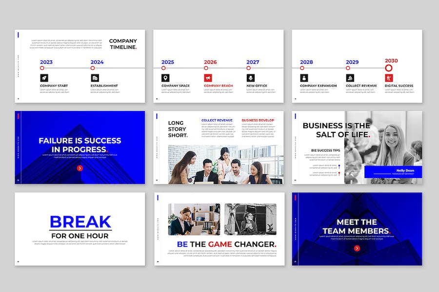 商务品牌建设方案展示PPT模板 Retry - 顶尖PPT