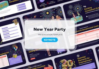 新年活动公司颁奖晚会2024新年keynote模板 - 顶尖PPT