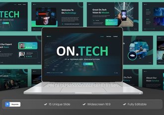 科技企业品牌合作运营Keynote模板 - 顶尖PPT
