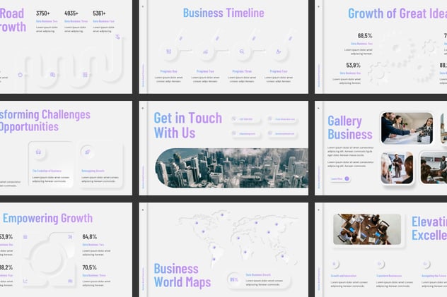 业务增长战略规划方案Keynote模板 - 顶尖PPT