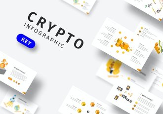 加密货币区块链投资信息图Keynote模板 Retry - 顶尖PPT