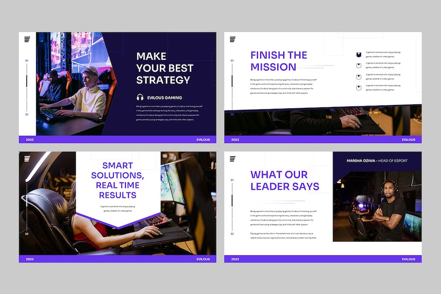 游戏电竞行业数据分析keynote模板 - 顶尖PPT