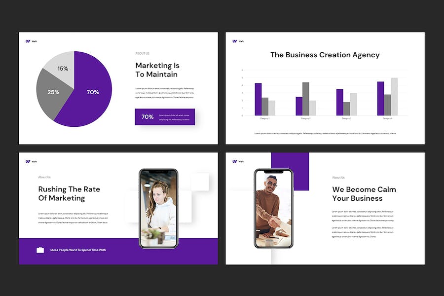 商业营销主题keynote模板模板 - 顶尖PPT