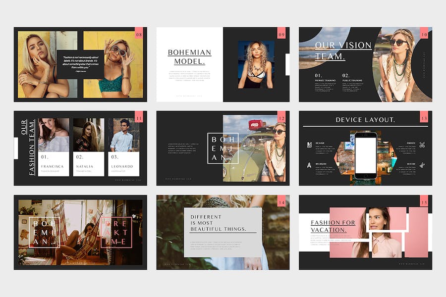 时尚产品目录品牌推广营销方案Keynote模板 - 顶尖PPT