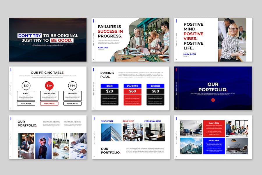 商务品牌建设方案展示PPT模板 Retry - 顶尖PPT