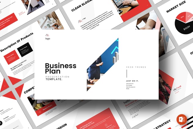 商业计划书PowerPoint模板 - 顶尖PPT