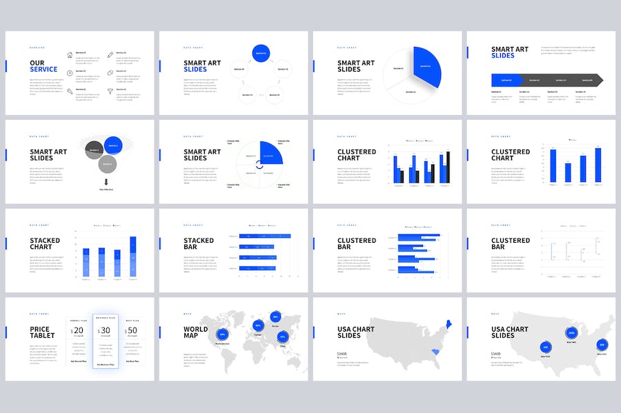 蓝灰色运动健身数据调查keynote模板 - 顶尖PPT