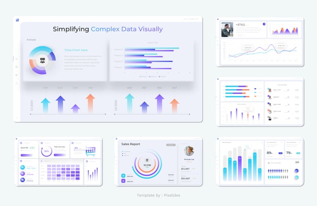 KPI业绩指标监测系统PPT模板 - 顶尖PPT