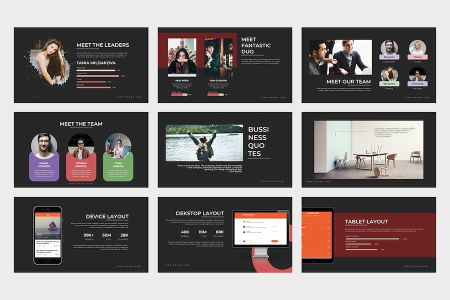 简约多用途项目报告团队展示PPT模板 - 顶尖PPT