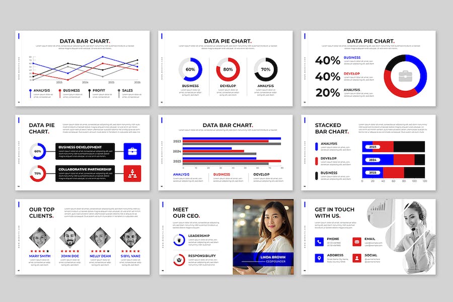 商务品牌建设方案展示PPT模板 Retry - 顶尖PPT