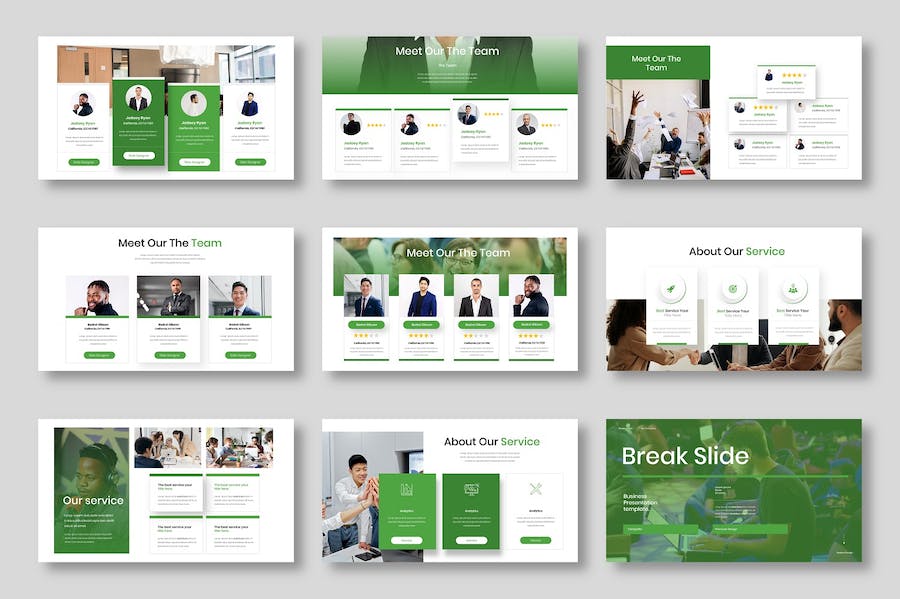 绿色企业合作商业计划项目推广商务通用keynote模板 - 顶尖PPT