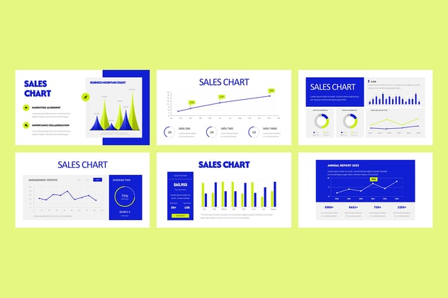 销售数据图表图形PPT模板 - 顶尖PPT