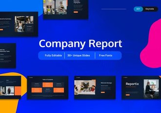 公司报告年度工作总结Keynote模板 - 顶尖PPT