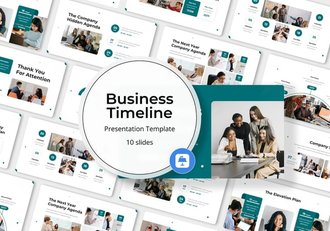 商业项目时间规划进度Keynote模板 - 顶尖PPT