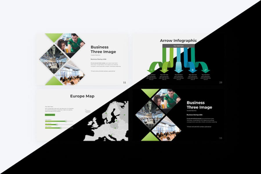 环保委员会商业主题keynote模板 - 顶尖PPT