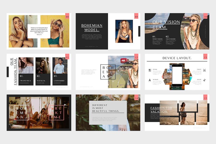 时尚产品目录品牌推广营销方案Keynote模板 - 顶尖PPT