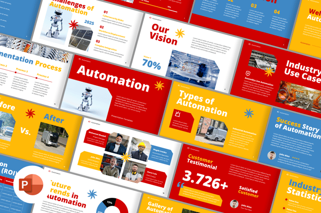 AI人工智能自动化PPT模板 - 顶尖PPT