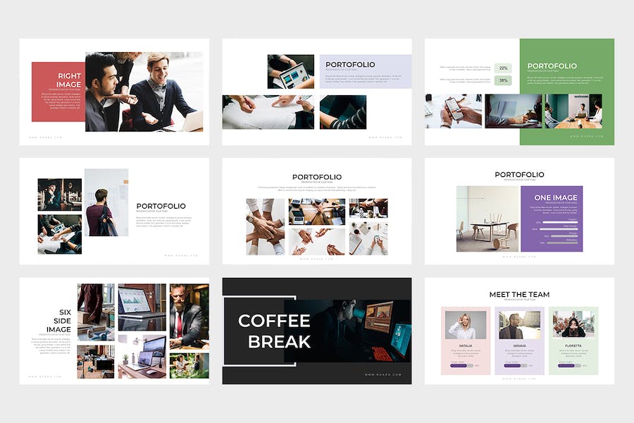 简约多用途项目报告团队展示PPT模板 - 顶尖PPT