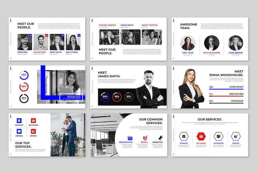 商务品牌建设方案展示PPT模板 Retry - 顶尖PPT