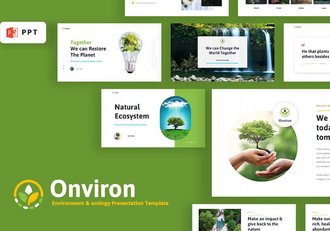 环境保护绿化PPT模板 - 顶尖PPT