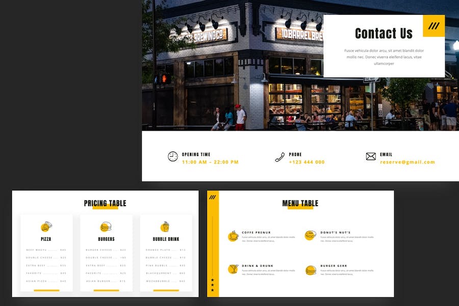 餐饮行业推广美食分享饮品介绍PPT模板 - 顶尖PPT