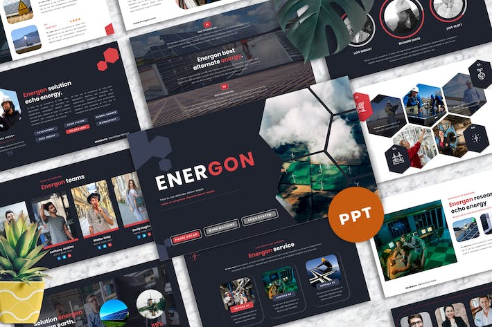 备用电源能源供应管理PPT模板 - 顶尖PPT