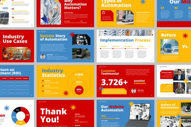 AI人工智能自动化PPT模板 - 顶尖PPT